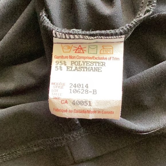 Ladies USA Sz. 8 Black Slip On Dress. Label Frank Lyman Design.  Made In Canada. - Picture 13 of 16